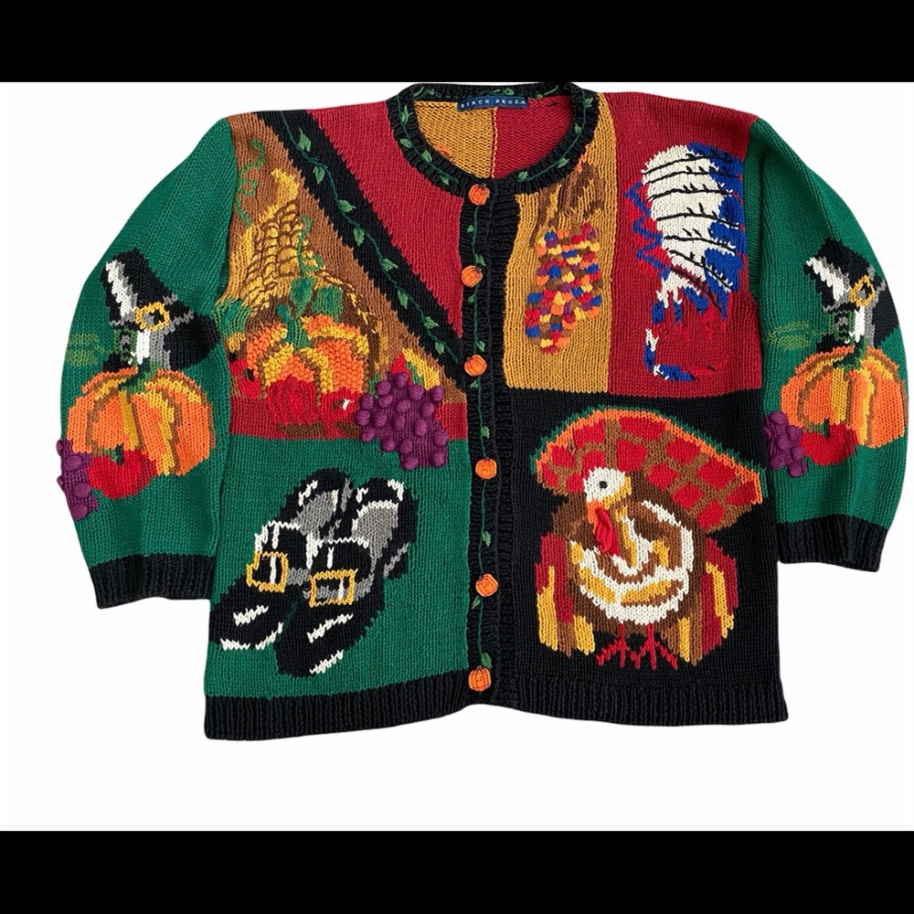 Birch Bros Pilgrim Indian Thanksgiving Sweater